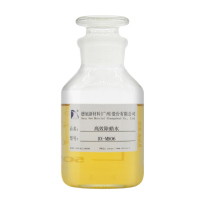 高效除蠟水 DX-M906采用高效溶蠟表面活性劑、有機(jī)堿、助溶劑等研制而成，具有除蠟徹底、滲透力強(qiáng)、快速剝離、無(wú)毒且安全環(huán)保的特性?？蔁峤逑椿虺暡ㄇ逑矗瑥V泛適用于電鍍、噴砂、噴漆等表面處理前的除蠟清洗。